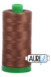 Aurifil Mako 40wt 2-ply Cotton 1000 m 1094 yd. spool - 2372 Dark Antique Gold